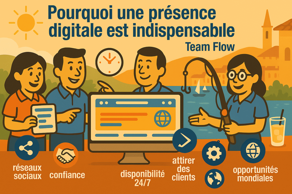 L'équipe Team Flow vous explique pourquoi une présence digitale est indispensable