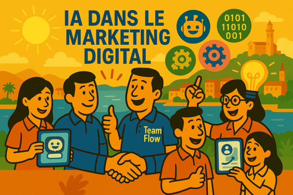 L'équipe de chez Team Flow met en avant l'utilisation de l'IA dans le marketing digital